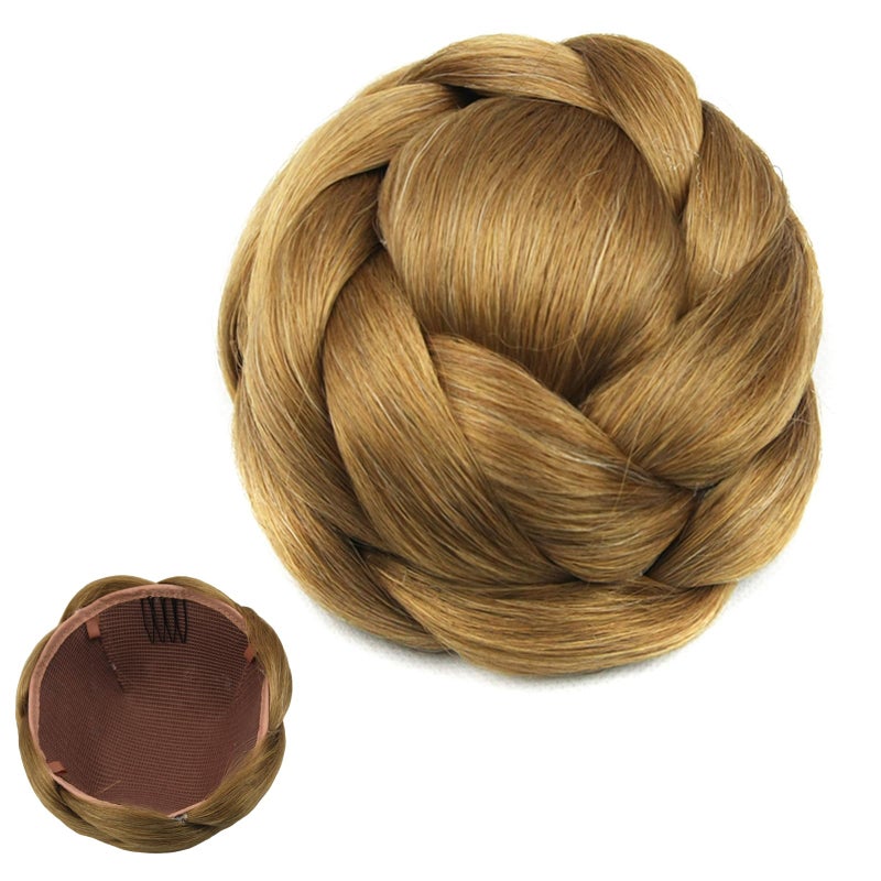 Funyn Synthentic Hair Bun Donut Braided Hair Chignon Hairpieces Accessories Large Size 6Colors Available (#2005) - Image 1